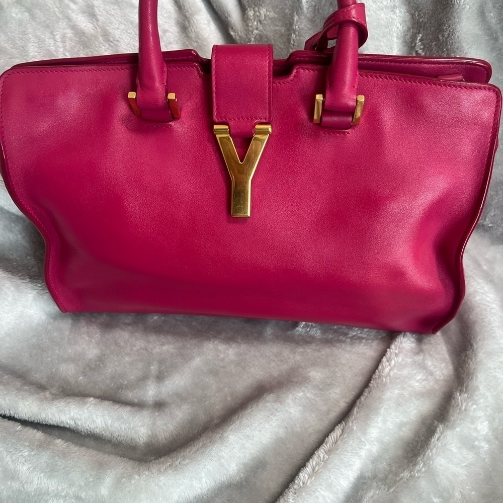 YSL Pre-loved Pink Tote with COA